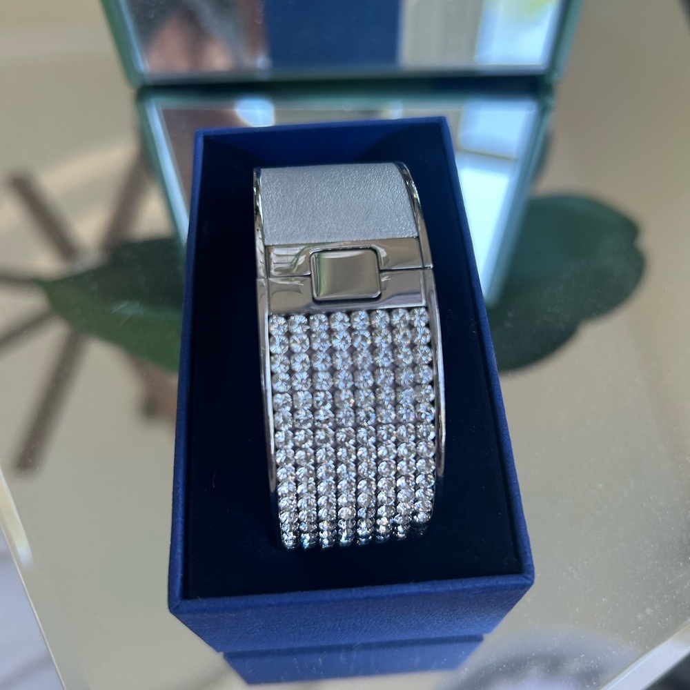 Swarovski Silver Crystal Bangle
